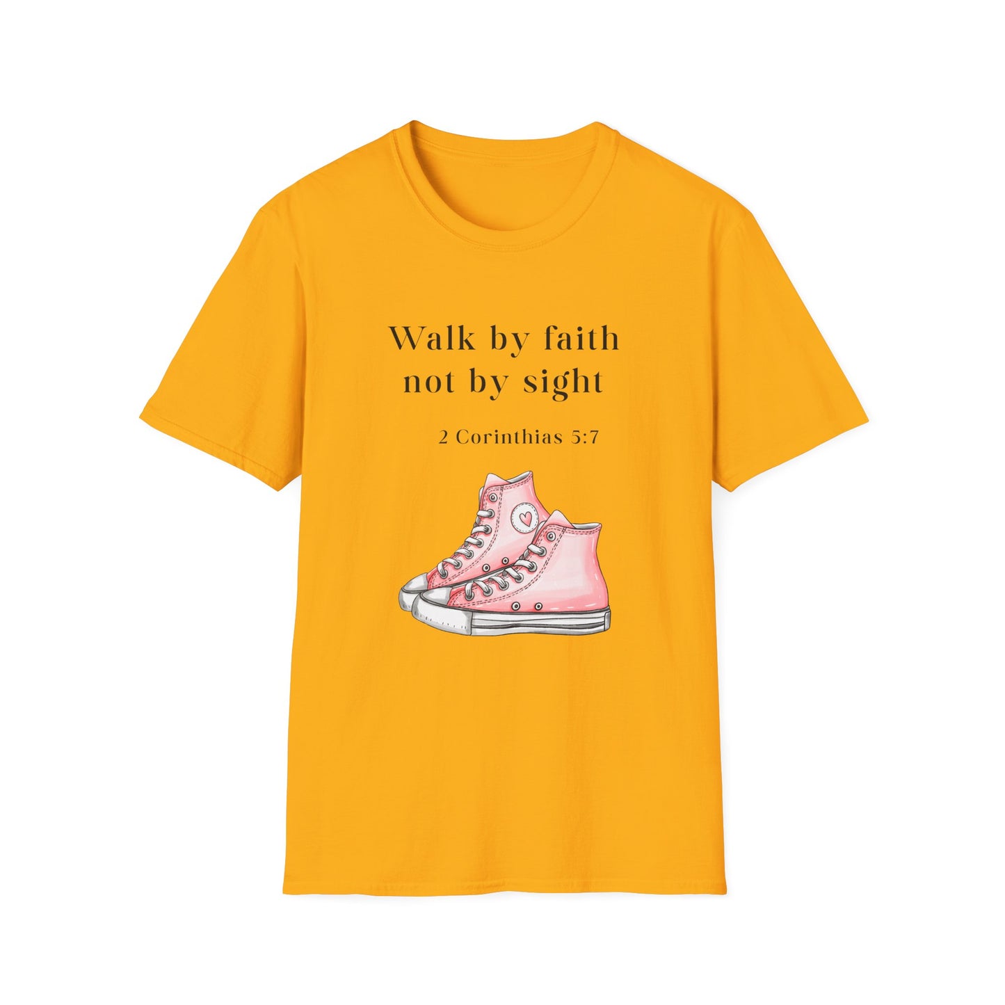 Faith-Inspired Unisex T-Shirt, Walk by Faith Tee, Christian Graphic Shirt, Inspirational Apparel, Casual Everyday Wear, Birthday Gift Idea