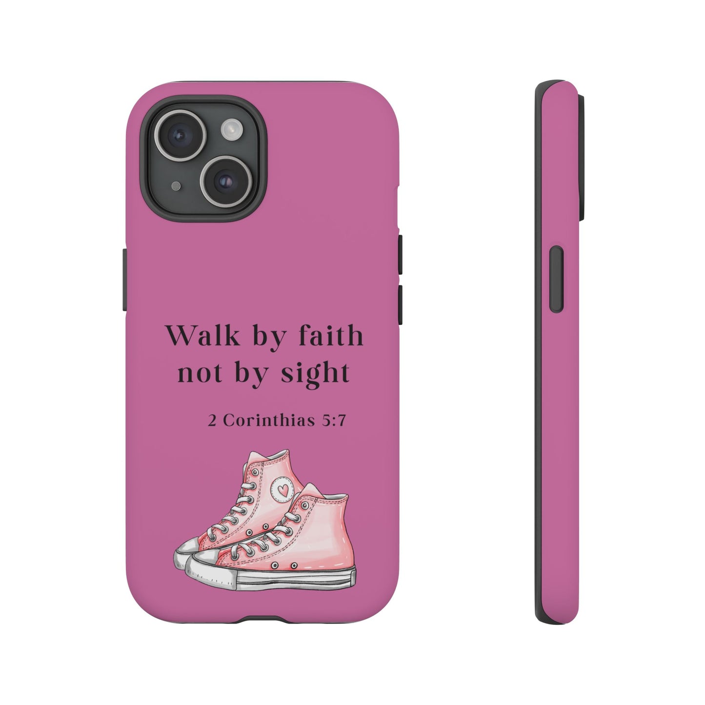 Cellphone Cae Faith-Inspired Phone Case Inspirational Gift Bible Verse Accessory Pink Converse Design Christian Phone Cover