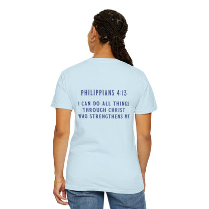 T-Shirt Inspirational Christian T-Shirt Cross & Philippians 4:13 Unisex Apparel Faith Tee Religious Gift Motivational Shirt