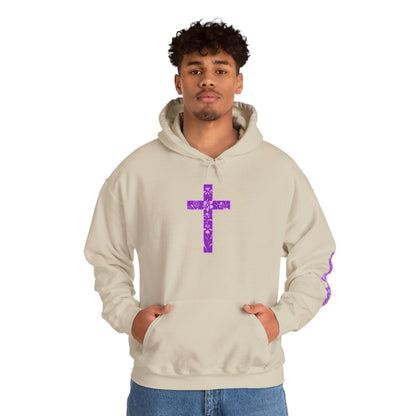 Sweatshirt Faith & Love Unisex Hooded Sweatshirt Inspirational Christian Apparel Spiritual Religious Gift