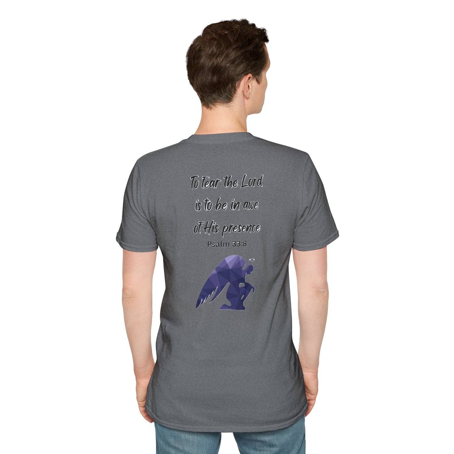 T-Shirt Unisex Softstyle T-Shirt with Inspirational Psalm Design Motivational Tee Christian Apparel Faith-Based Gift Casual Wear