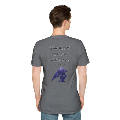 T-Shirt Unisex Softstyle T-Shirt with Inspirational Psalm Design Motivational Tee Christian Apparel Faith-Based Gift Casual Wear