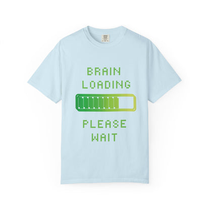T-Shirt Loading Awareness T-Shirt - 8-bit Humor Gamer Gift Brain Loading Tee Unisex Graphic Shirt Quirky Humor Clothing
