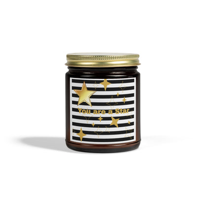 Starry Night Scented Candle - Coconut Apricot Wax Cozy Home Decor Gift for Her Relaxation Aromatherapy Birthday Gift Fragrant Tranquil Ambiance