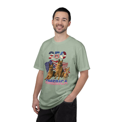 250 America German Shepherds Patriotic T-Shirt