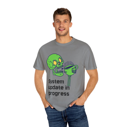 T-Shirt Funny Skeleton T-Shirt Unisex Graphic Tee Halloween Shirt Casual Wear Gift for Tech Lovers Humor Apparel