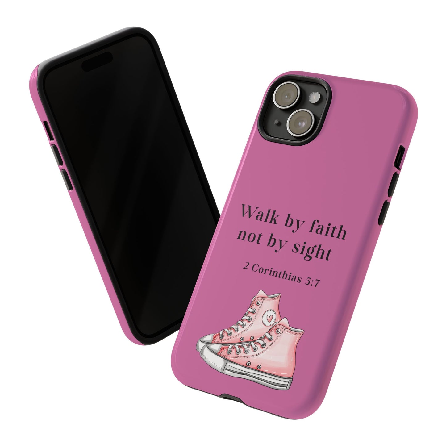 Cellphone Cae Faith-Inspired Phone Case Inspirational Gift Bible Verse Accessory Pink Converse Design Christian Phone Cover