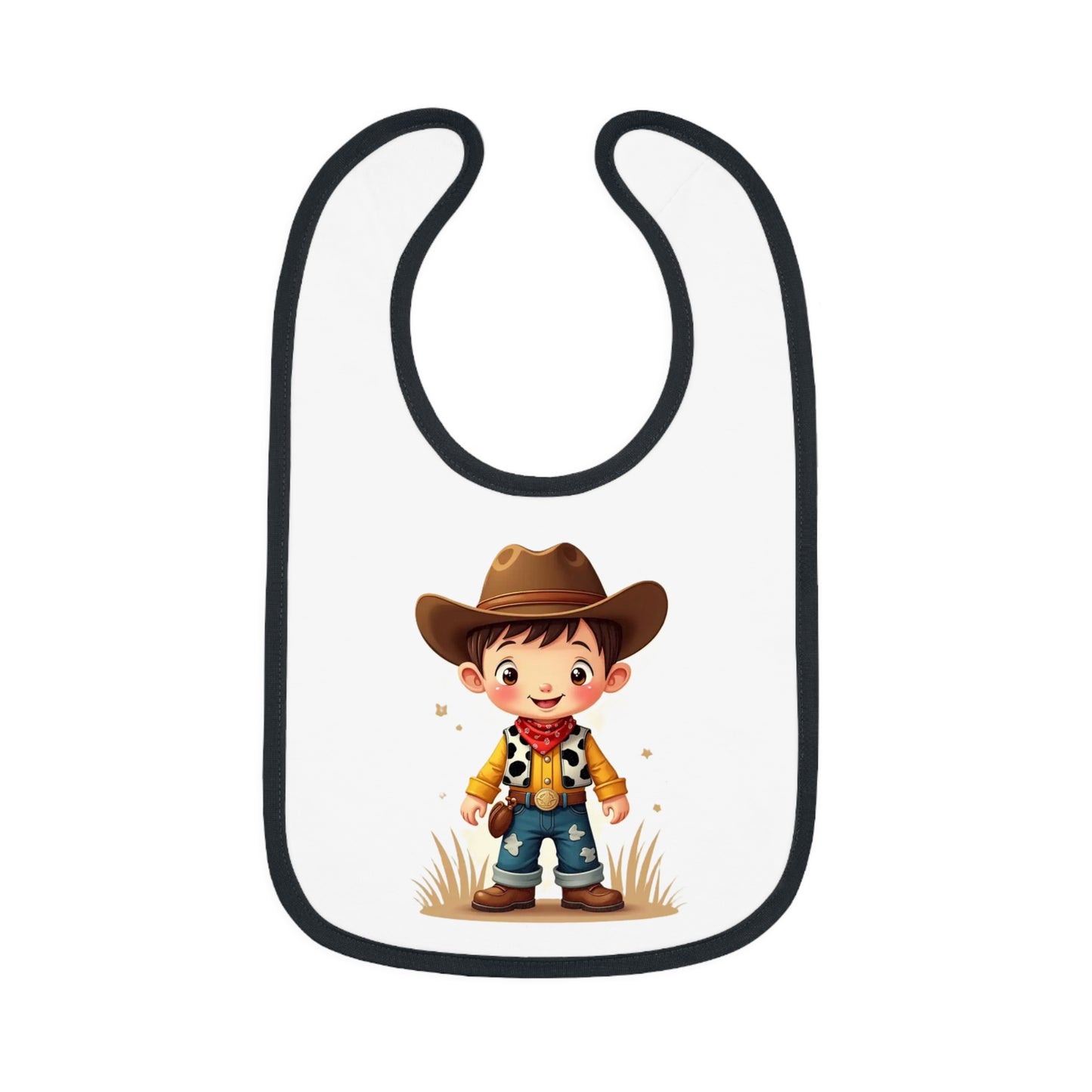 Baby Cowboy Bib Adorable Bib for Toddlers Funny Baby Gift Cowboy Theme Nursery Cute Baby Accessories