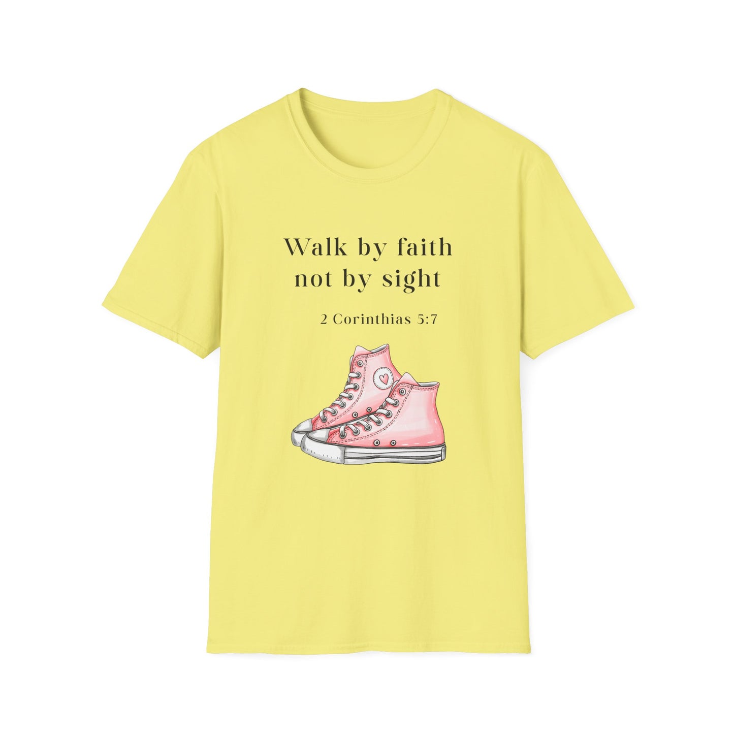 Faith-Inspired Unisex T-Shirt, Walk by Faith Tee, Christian Graphic Shirt, Inspirational Apparel, Casual Everyday Wear, Birthday Gift Idea