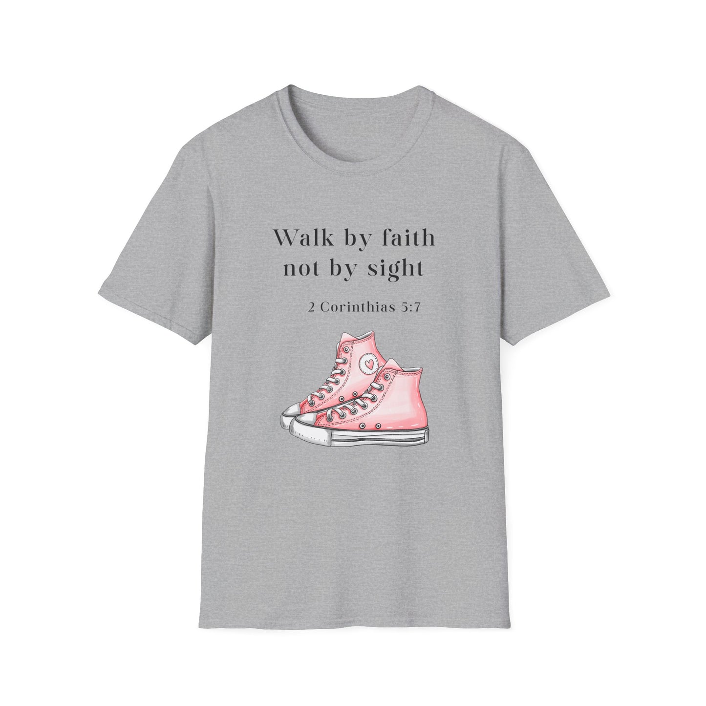Faith-Inspired Unisex T-Shirt, Walk by Faith Tee, Christian Graphic Shirt, Inspirational Apparel, Casual Everyday Wear, Birthday Gift Idea