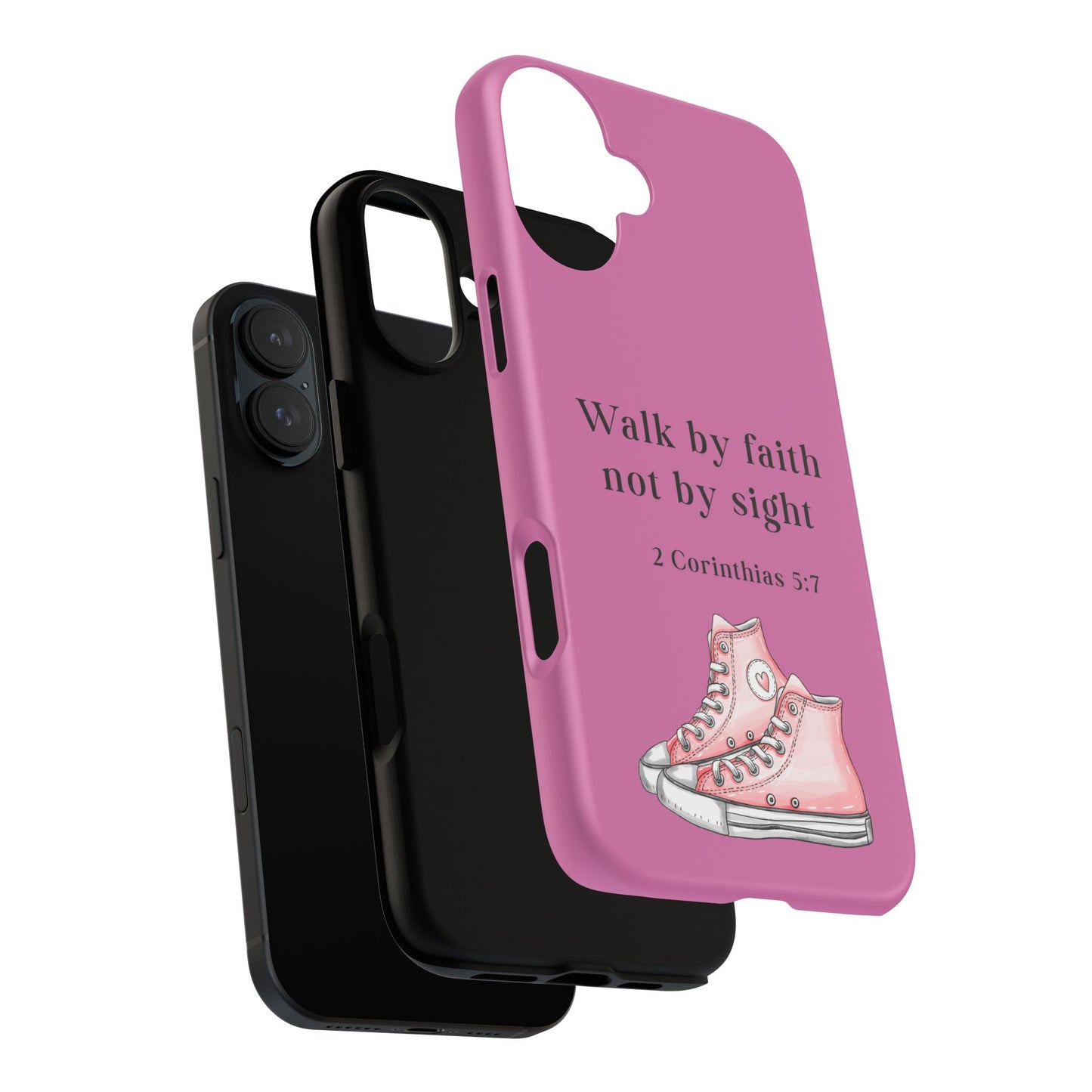 Cellphone Cae Faith-Inspired Phone Case Inspirational Gift Bible Verse Accessory Pink Converse Design Christian Phone Cover