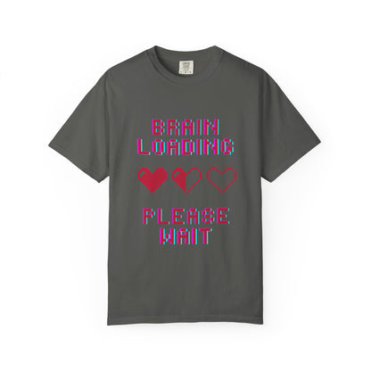 T-Shirt Brain Loading Unisex T-shirt Gamer Gift Fun Gift Geeky Apparel Cute Slogan Tee Perfect for Relaxation