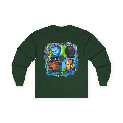 T-Shirt Artistic Long Sleeve Tee Unique Graphic Apparel Unisex Casual Wear Gift for Art Lovers Eco-Friendly Fashion Comfortable Layering Halloween