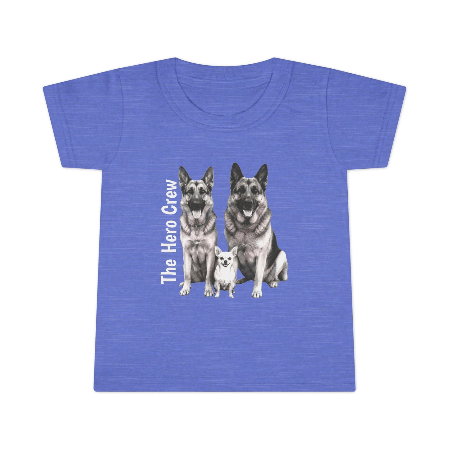 Toddler T-Shirt "The Hero Crew" German Shepherd & Pup Graphic