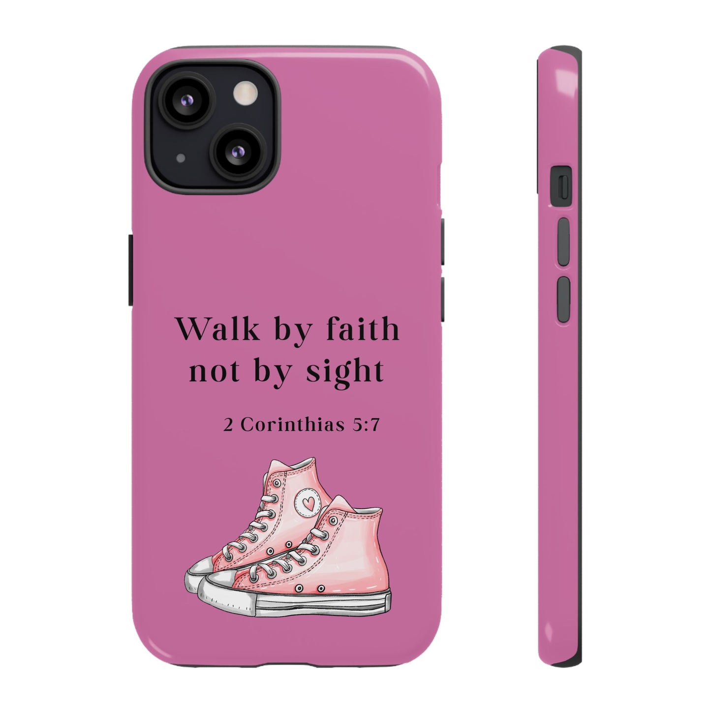 Cellphone Cae Faith-Inspired Phone Case Inspirational Gift Bible Verse Accessory Pink Converse Design Christian Phone Cover