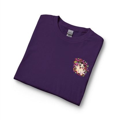 Halloween Long Sleeve Tee — "Just Here for the Boos" Ghost Party Shirt