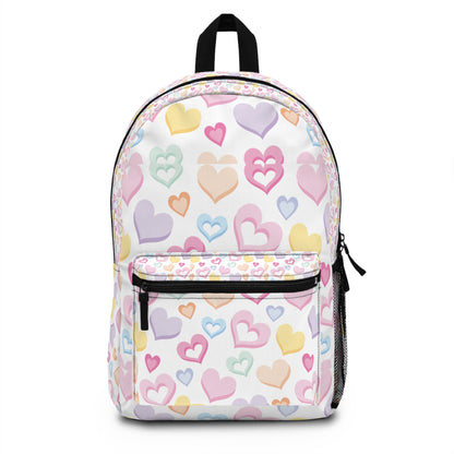 Backpack Sweetheart Pattern Backpack Adorable School Bag Cute Gift for Kids and Teens Valentine’s Day Accessory Fun Heart Design Diaper Bag