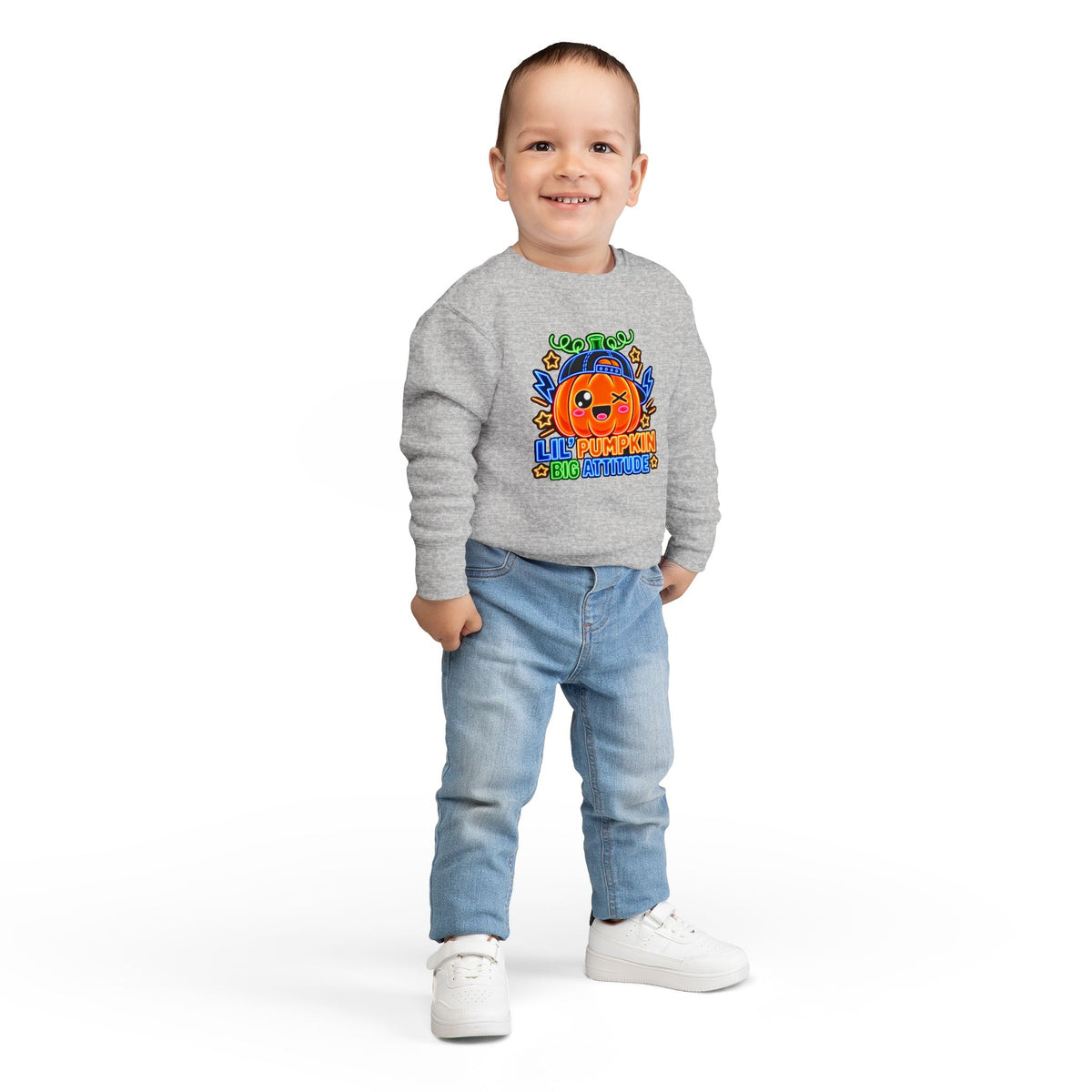 Lil' Pumpkin Big Attitude Toddler Sweatshirt