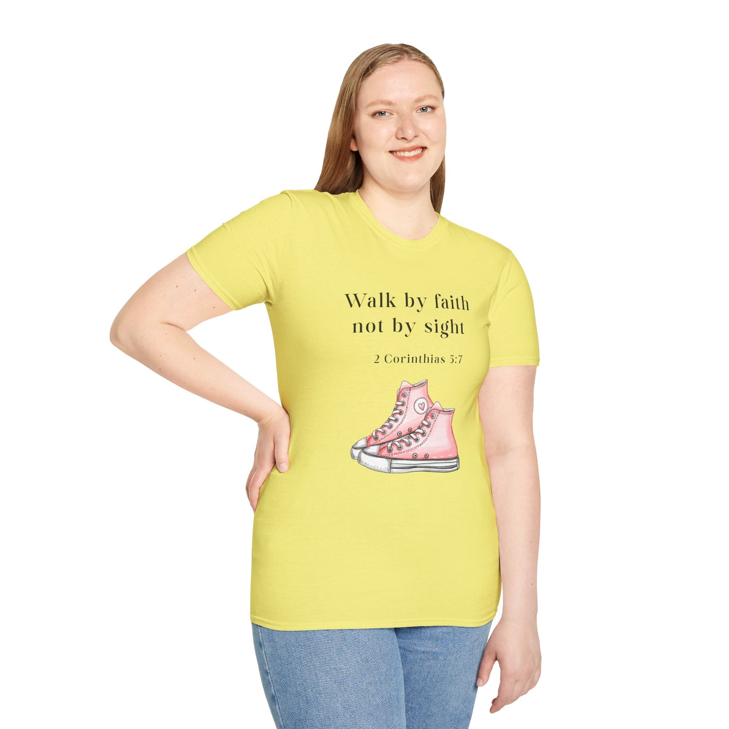 Faith-Inspired Unisex T-Shirt, Walk by Faith Tee, Christian Graphic Shirt, Inspirational Apparel, Casual Everyday Wear, Birthday Gift Idea