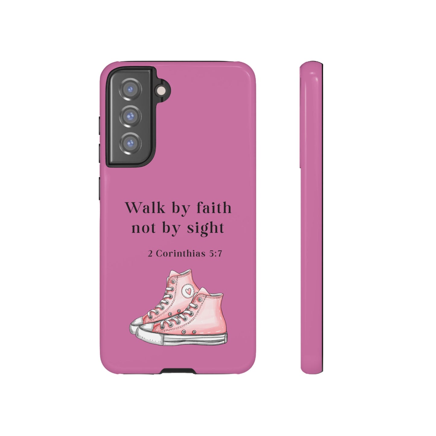 Cellphone Cae Faith-Inspired Phone Case Inspirational Gift Bible Verse Accessory Pink Converse Design Christian Phone Cover
