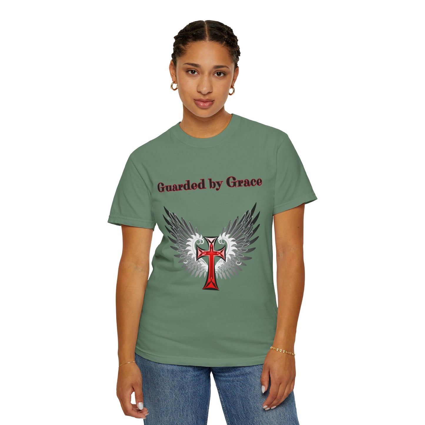 T-Shirt Guarded by Grace Unisex T-Shirt with Wings Design Christian Apparel Unique Gift Faith-based Fashion Inspirational SpiritualTee