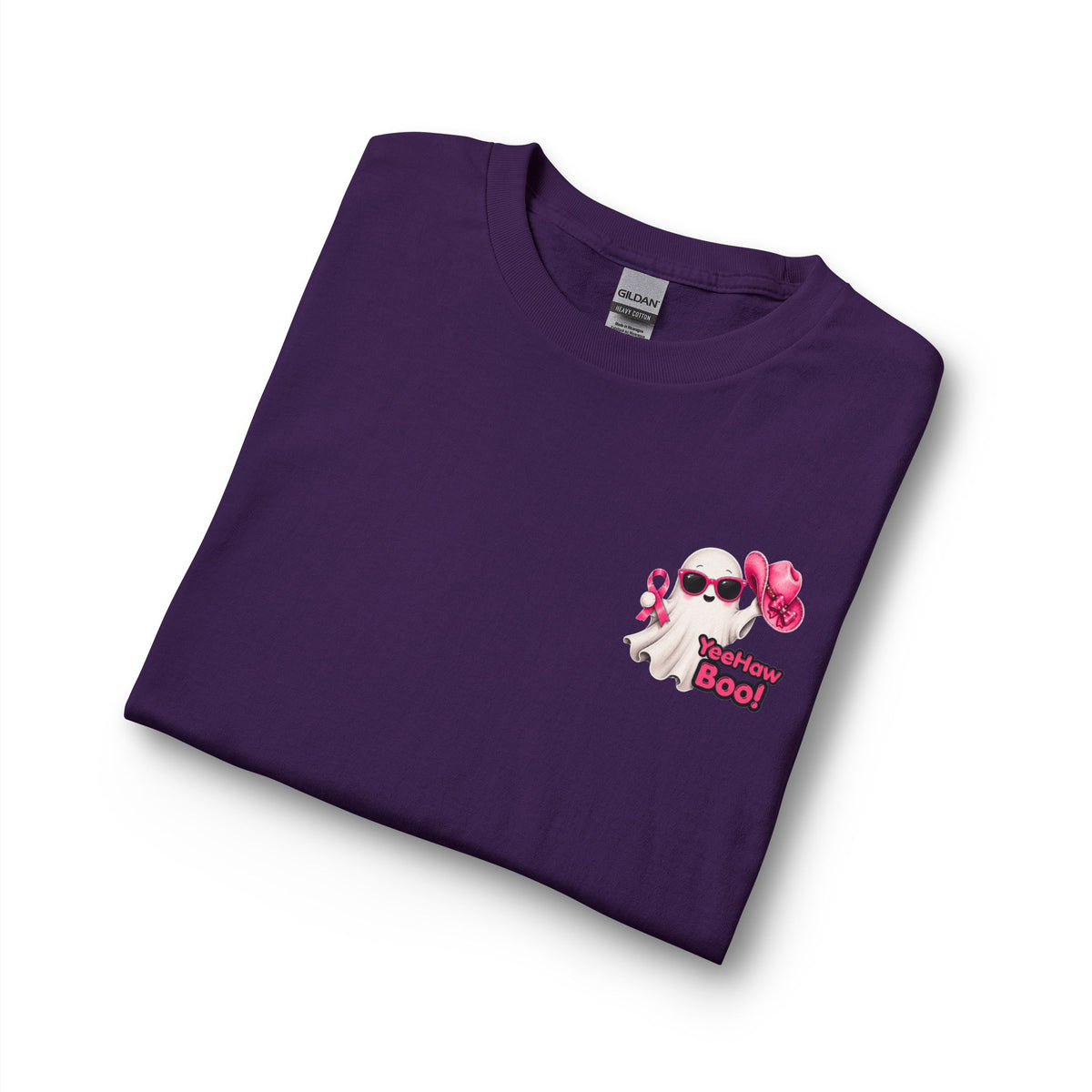 Breast Cancer Awareness Long Sleeve — "In October We Wear Pink" Ghost Tee