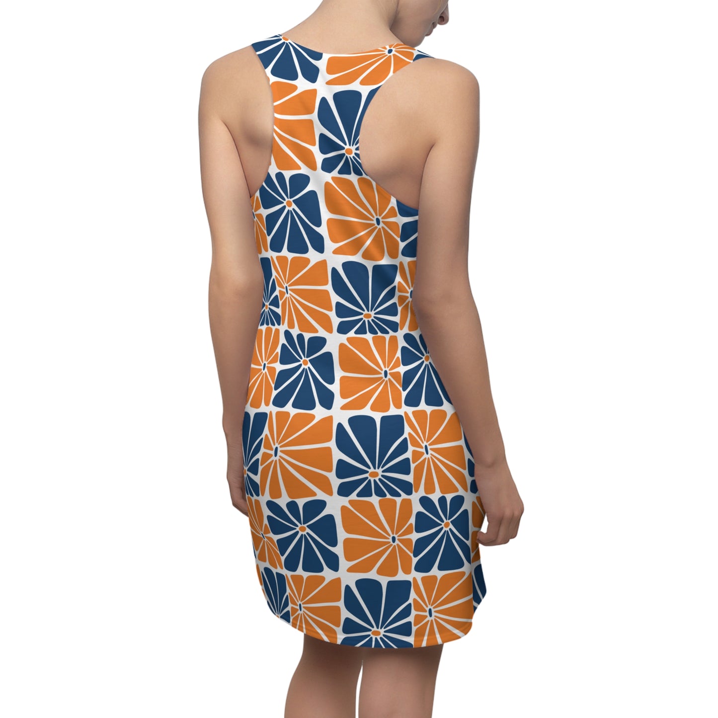 Dress Floral Patterned Racerback Dress Casual Summer Wear Beach Dress Party Outfit Trending Summer Fashion Gift for Her