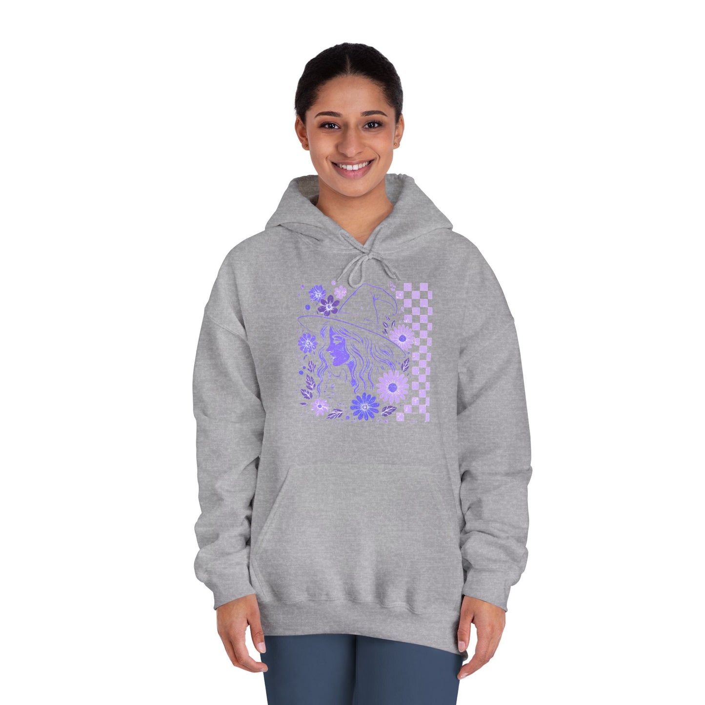 Sweatshirt Whimsical Floral Unisex Hooded Sweatshirt Casual Wear Streetwear Gift for Her Cozy Sweatshirt Spring Fashion Halloween