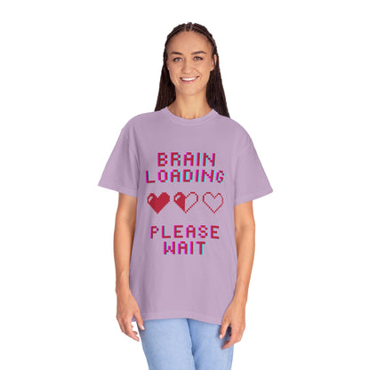 T-Shirt Brain Loading Unisex T-shirt Gamer Gift Fun Gift Geeky Apparel Cute Slogan Tee Perfect for Relaxation