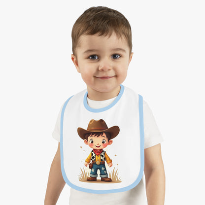 Baby Cowboy Bib Adorable Bib for Toddlers Funny Baby Gift Cowboy Theme Nursery Cute Baby Accessories