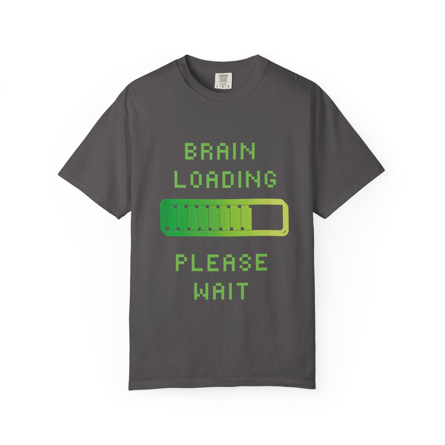 T-Shirt Loading Awareness T-Shirt - 8-bit Humor Gamer Gift Brain Loading Tee Unisex Graphic Shirt Quirky Humor Clothing