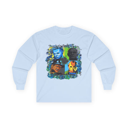 T-Shirt Artistic Long Sleeve Tee Unique Graphic Apparel Unisex Casual Wear Gift for Art Lovers Eco-Friendly Fashion Comfortable Layering Halloween