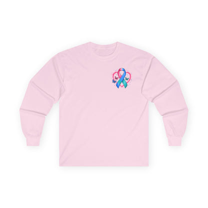 Thyroid Cancer Awareness Long Sleeve Tee – 'Stronger Than the Storm' Support Shirt