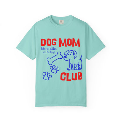 Dog Mom Club T-Shirt — Cute Paw Print & Bone Graphic Tee