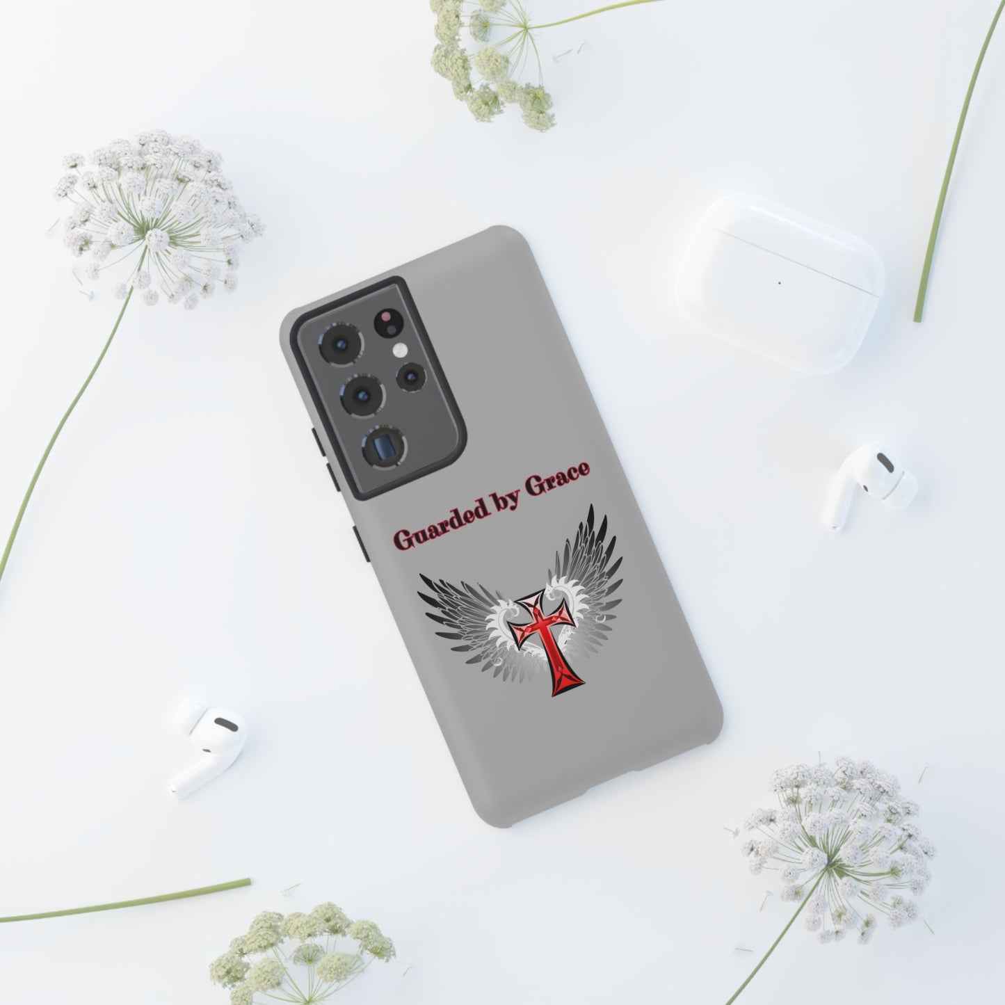 Cell Phone Case with Guardian Angel Design Tough Cases for Protection Spiritual Gifts Unique Accessories Personalized Tech