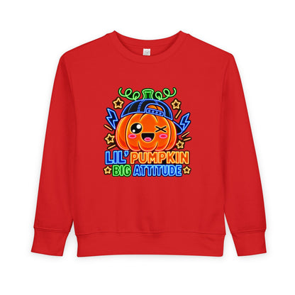 Lil' Pumpkin Big Attitude Toddler Sweatshirt