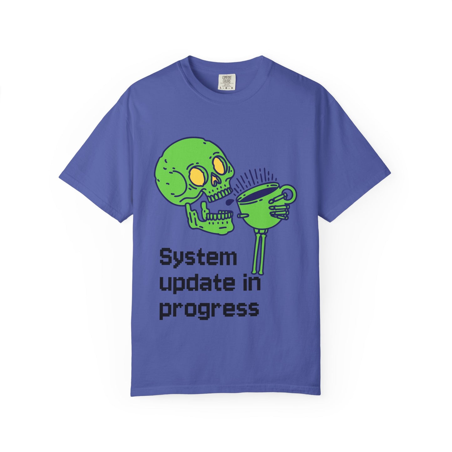 T-Shirt Funny Skeleton T-Shirt Unisex Graphic Tee Halloween Shirt Casual Wear Gift for Tech Lovers Humor Apparel