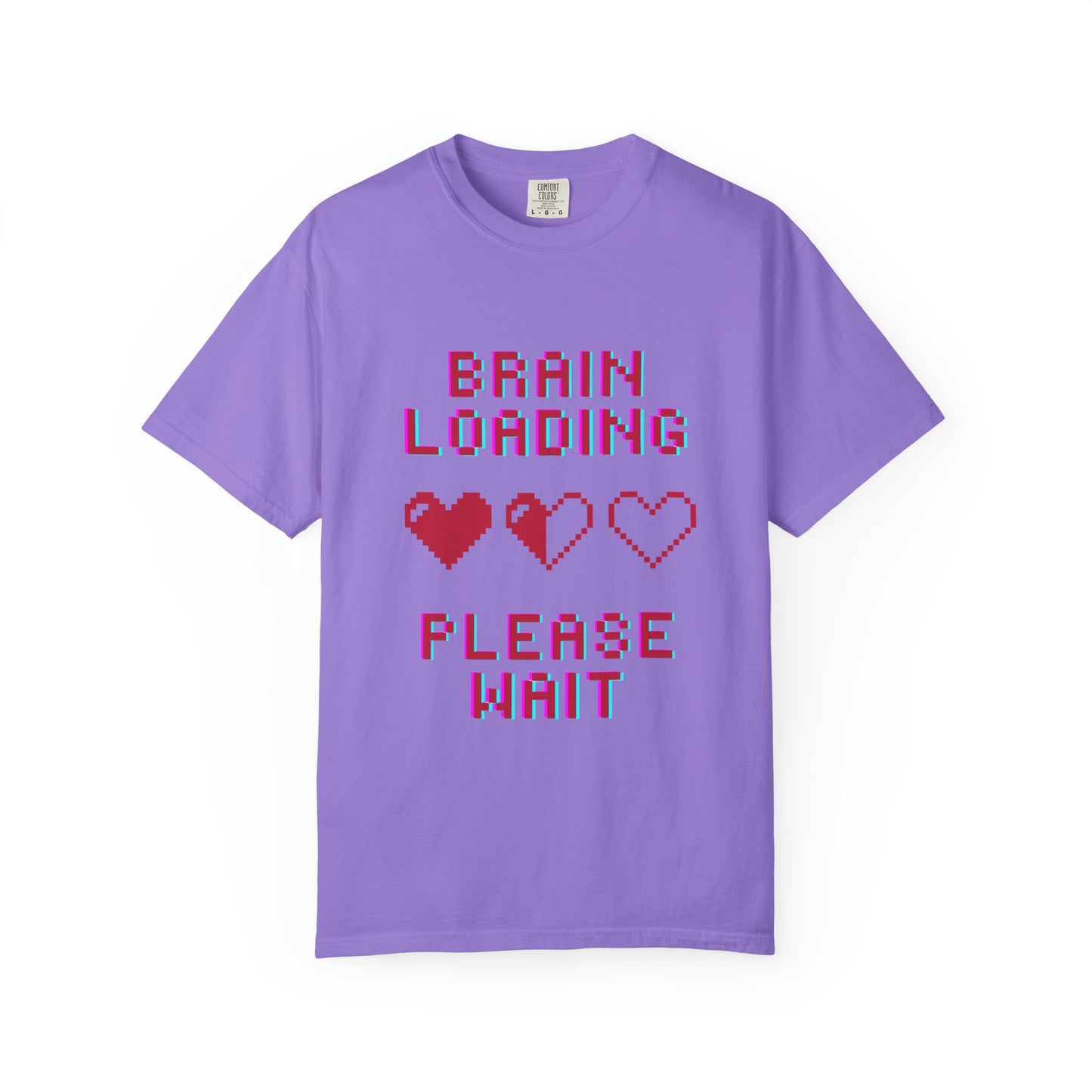 T-Shirt Brain Loading Unisex T-shirt Gamer Gift Fun Gift Geeky Apparel Cute Slogan Tee Perfect for Relaxation