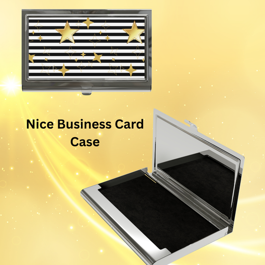 Business Card Holder Metal Case Gift Executive Professional Office Desk Accessory Organizer Slim Wallet Design Elegant Boss