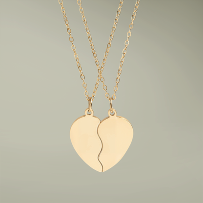 Necklace Hidden Message Broken Heart Pendant Personalized Jewelry Memorial Gift Sympathy Present Remembrance Keepsake Engraved Disc