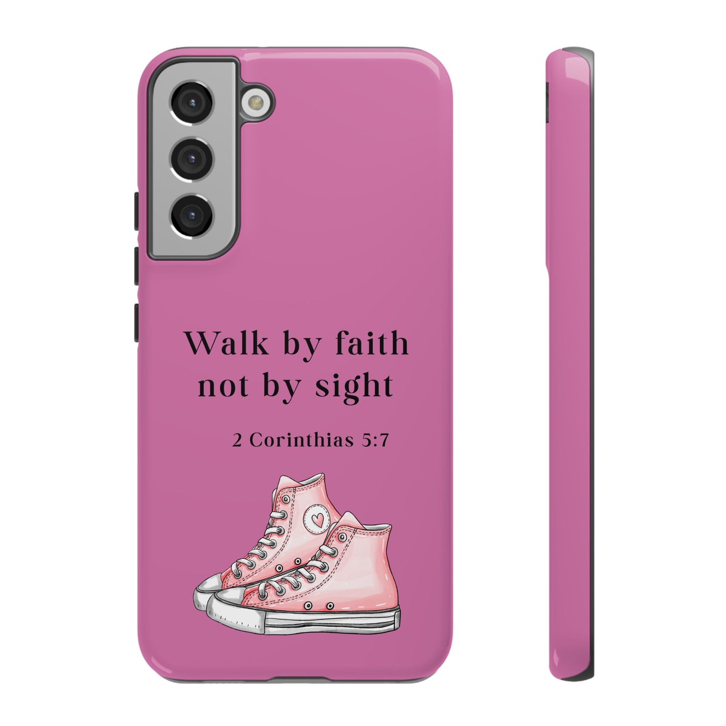 Cellphone Cae Faith-Inspired Phone Case Inspirational Gift Bible Verse Accessory Pink Converse Design Christian Phone Cover