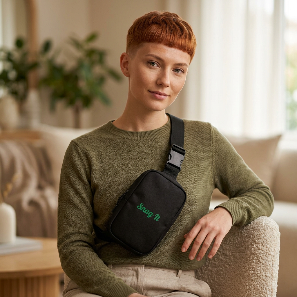 Snag-It Embroidered Explorer Sling Bag — Lightweight Crossbody Pack for Travel & Everyday