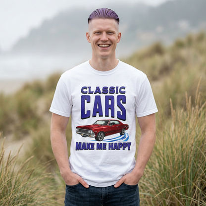 Classic Cars Make Me Happy T-Shirt