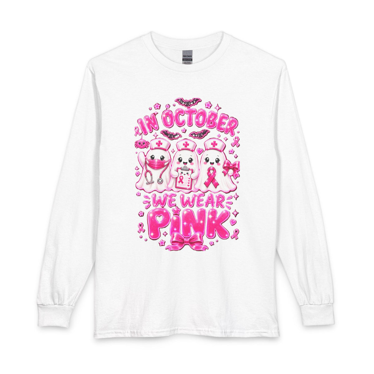 Long Sleeve Shirt — "In October We Wear Pink" Breast Cancer Awareness