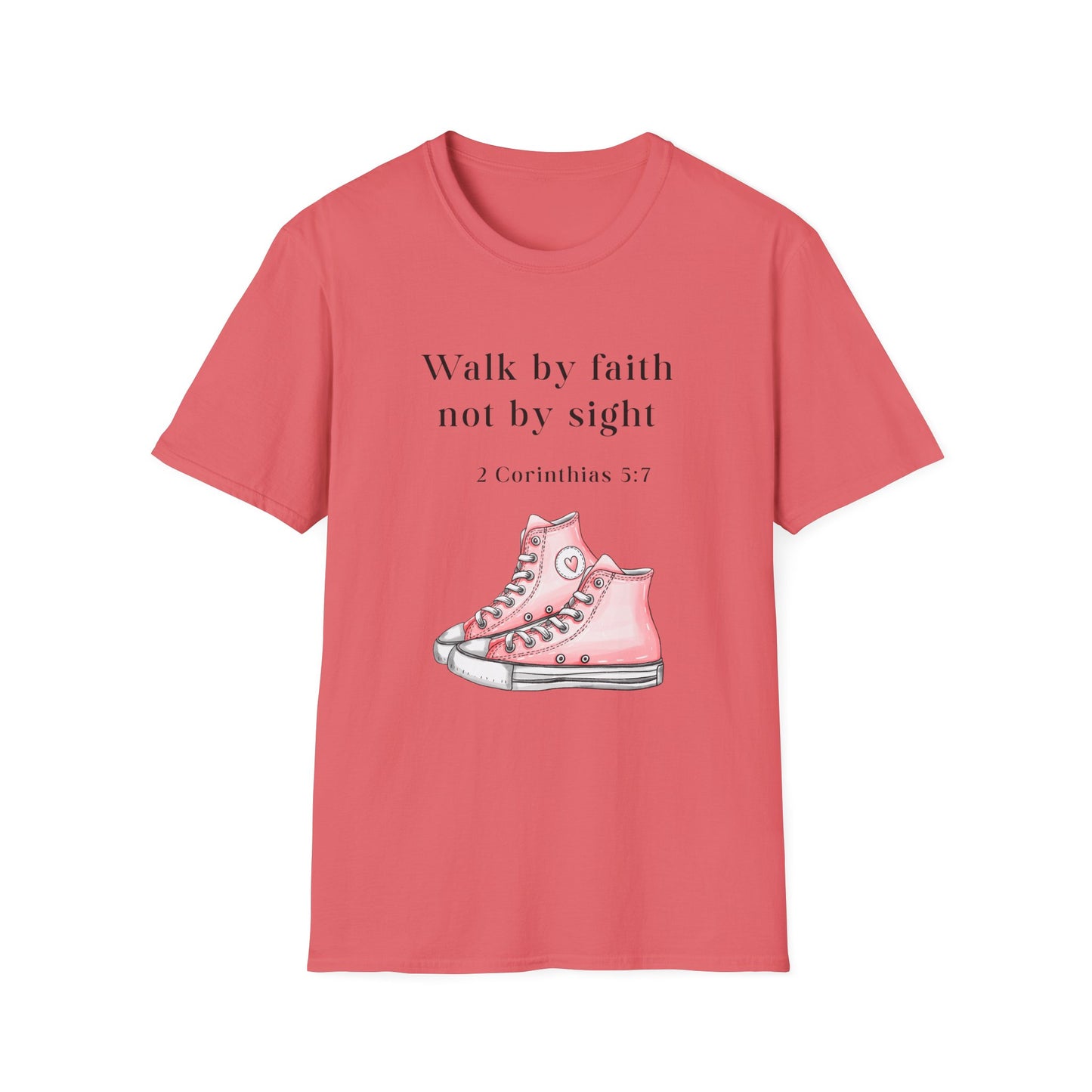 Faith-Inspired Unisex T-Shirt, Walk by Faith Tee, Christian Graphic Shirt, Inspirational Apparel, Casual Everyday Wear, Birthday Gift Idea