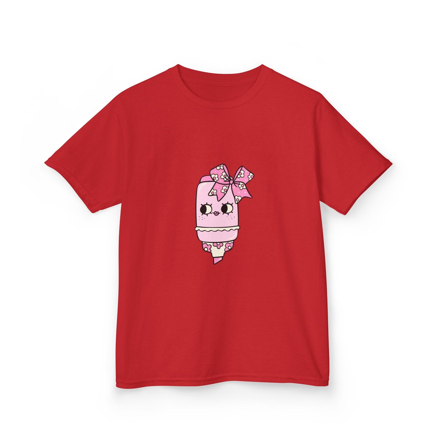 T-Shirt Kids Heavy Cotton™ Tee Fun Graphic Cute School Shirt Everyday Wear Coquette Design