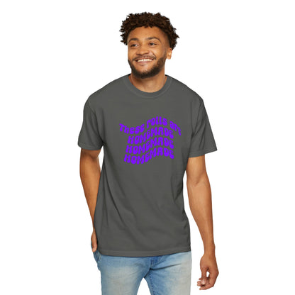 T-Shirt — "These Rolls Are Homemade" Retro Wavy Text Graphic Tee
