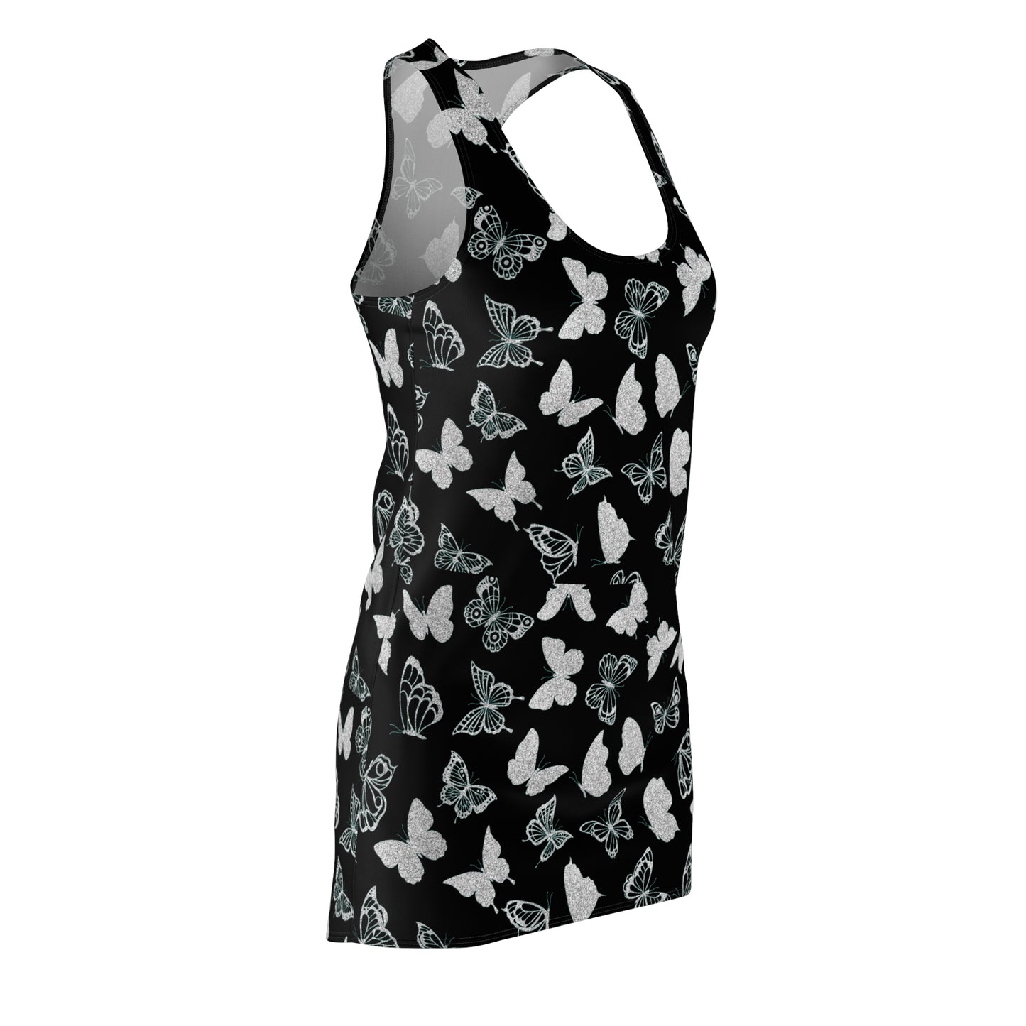 Racerback Dress Butterfly Print Dress for Women - Stylish Summer Dress Lounging Cute Gift