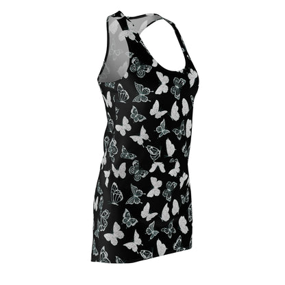 Racerback Dress Butterfly Print Dress for Women - Stylish Summer Dress Lounging Cute Gift