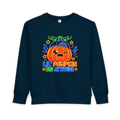 Lil' Pumpkin Big Attitude Toddler Sweatshirt